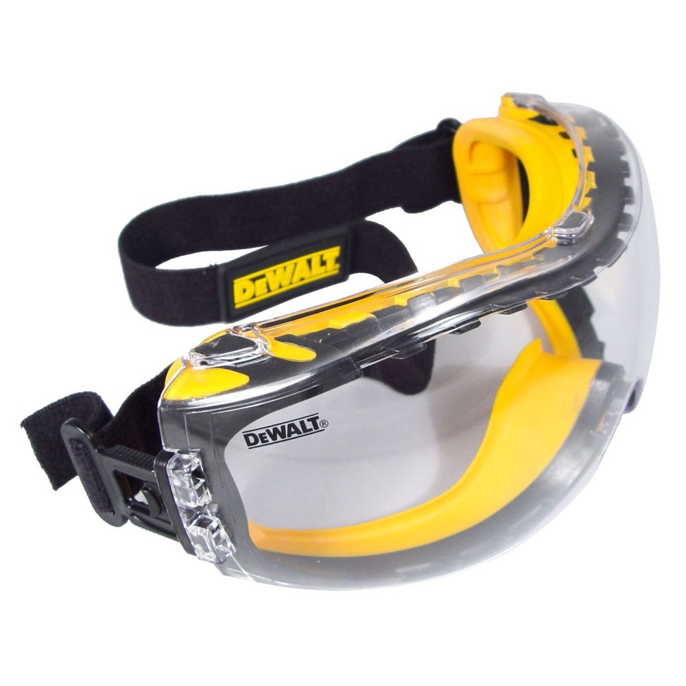 DEWALT GOGGLE Concealer Clear Safety Work Goggle